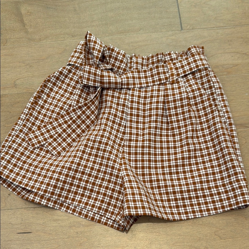 🤘 Rust Plaid Women's Shorts